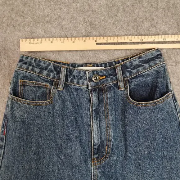 Self-Portrait Jeans Womens 26x32 (Actual 26x28)‎ Baggy Wide Leg Cargo High Rise